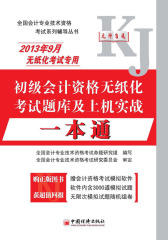 全国会计专业技术资格考试系列辅导丛书：初级会计资格无纸化考试题库及上机实战一本通(2013年9月无纸化考试专用)