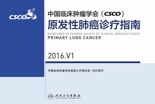 中国临床肿瘤学会(CSCO)原发性肺癌诊疗指南 2016.V1