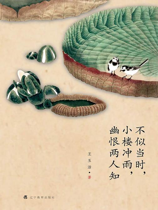 不似当时，小楼冲雨，幽恨两人知