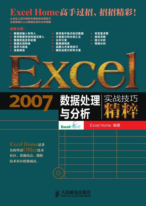 Excel2007数据处理与分析实战技巧精粹