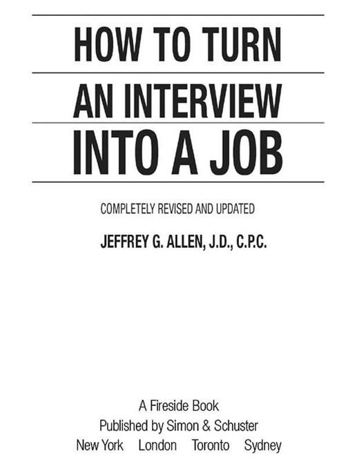 How to Turn an Interview into a Job