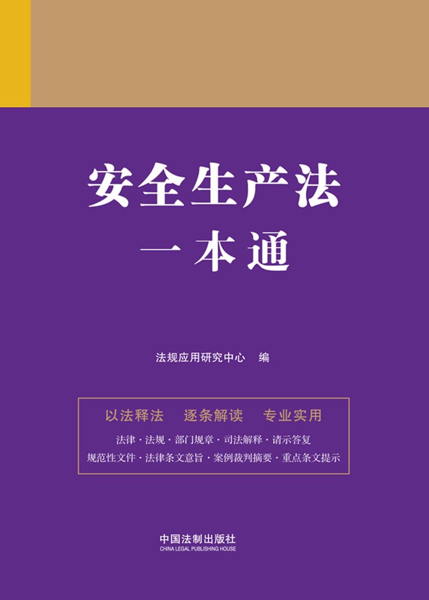 安全生产法一本通(第九版)