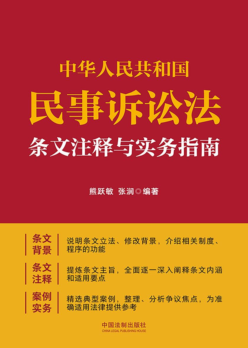 中华人民共和国民事诉讼法条文注释与实务指南