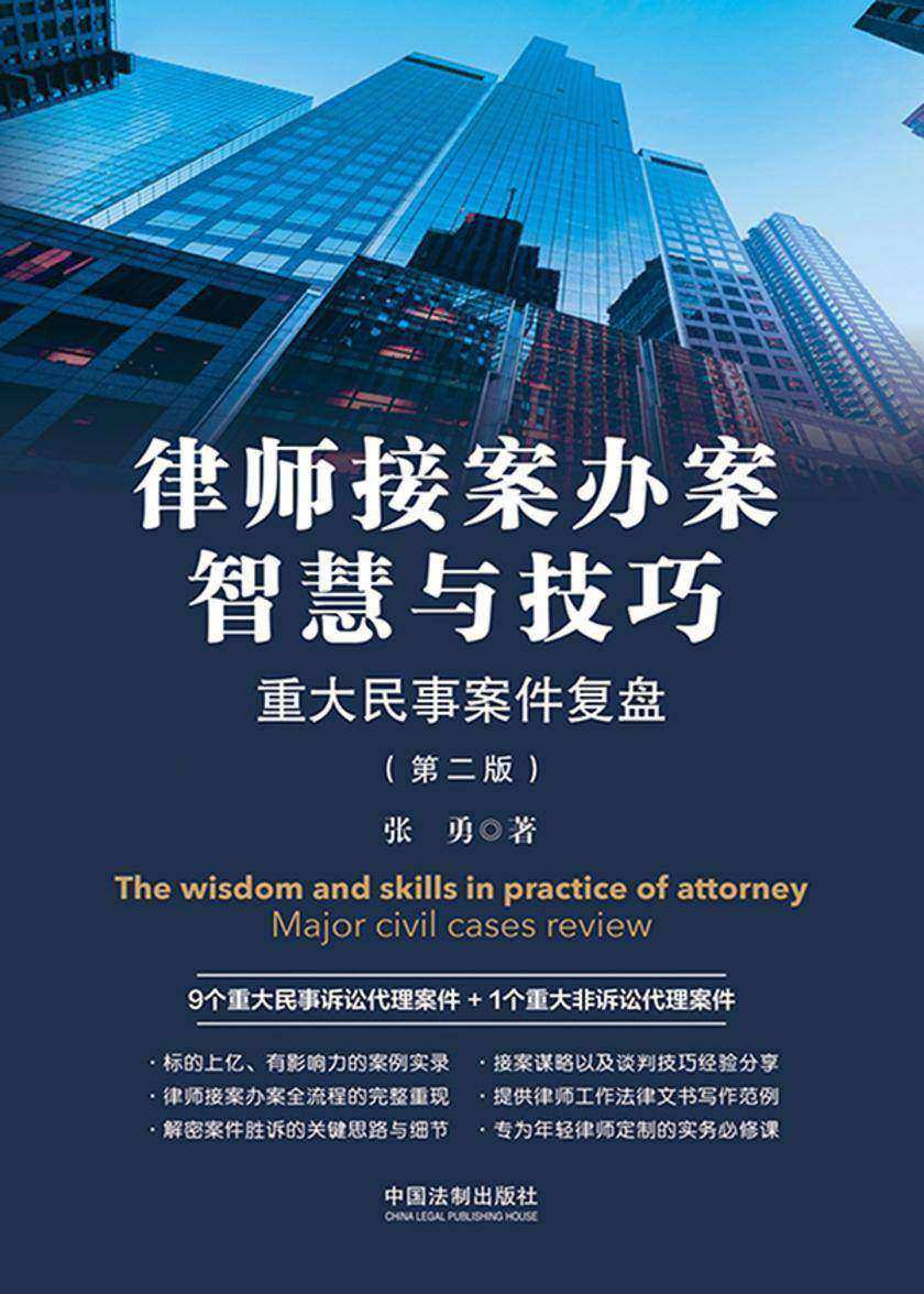 律师接案办案智慧与技巧:重大民事案件复盘(第二版)