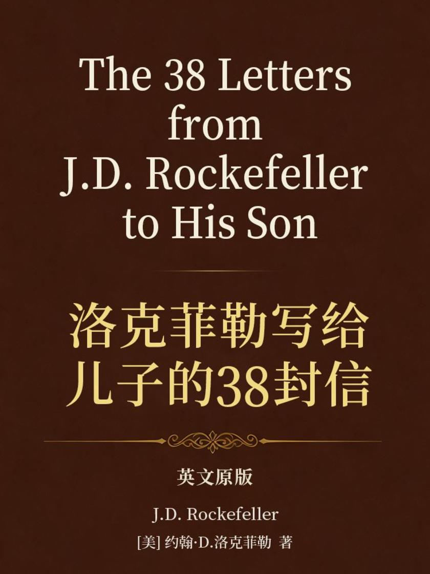 The 38 Letters from J.D. Rockefeller to His Son 洛克菲勒写给儿子的38封信(英文版)
