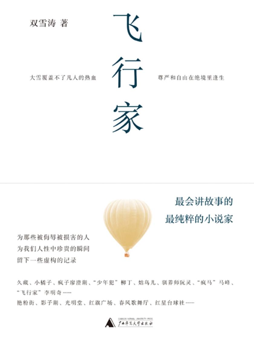 飞行家（收录雷佳音、杨幂、董子健主演电影《刺杀小说家》原著小说 理想国出品）