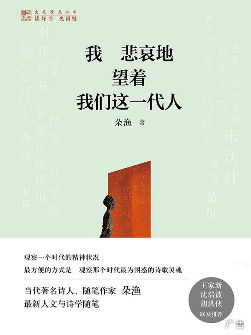 我悲哀地望着我们这一代人