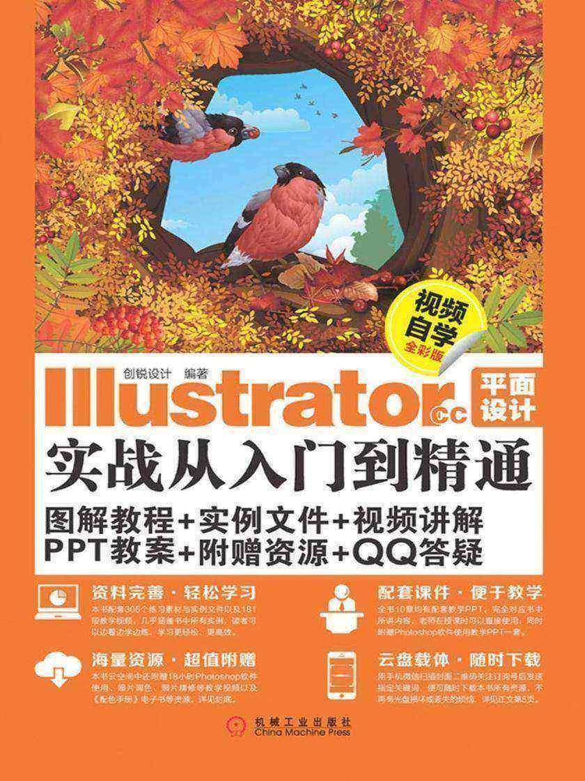 Illustrator CC平面设计实战从入门到精通:视频自学全彩版