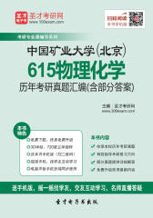 中国矿业大学（北京）615物理化学历年考研真题汇编（含部分答案）