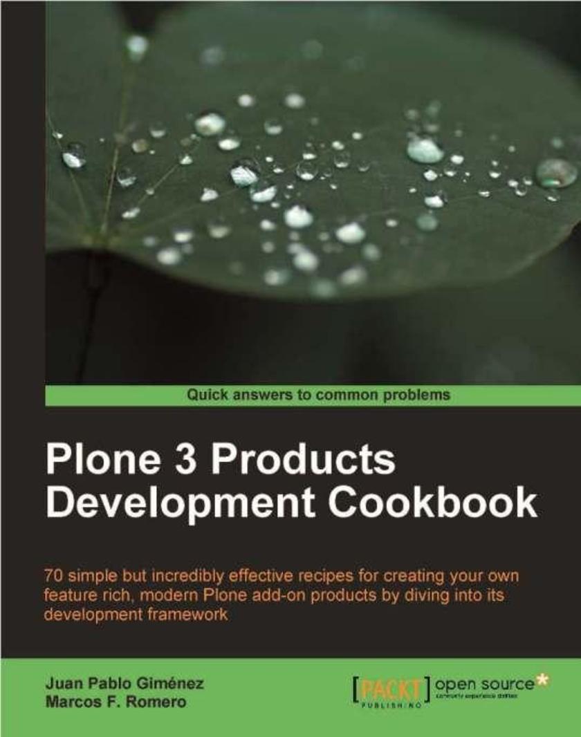 Plone 3 Products Development Cookbook