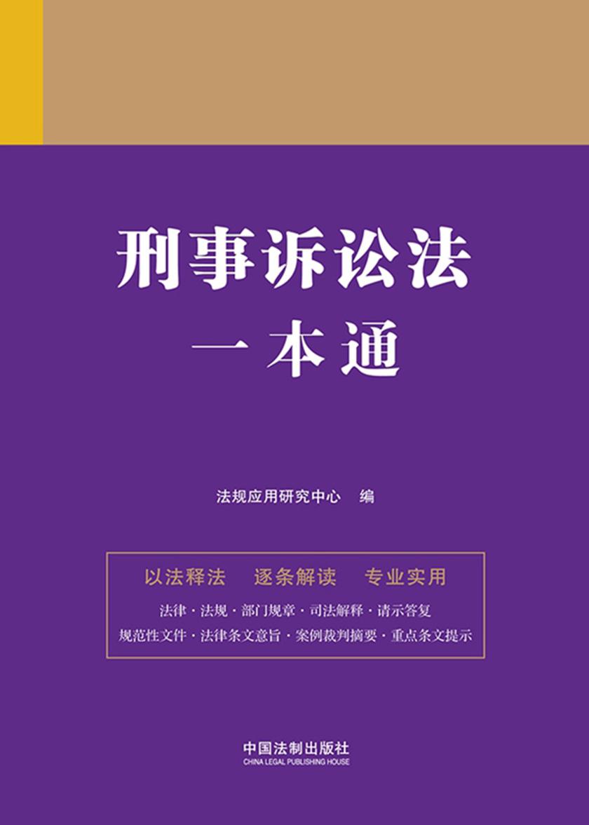 刑事诉讼法一本通(第九版)