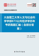 大连理工大学人文与社会科学学部873公共经济学历年考研真题汇编（含部分答案）