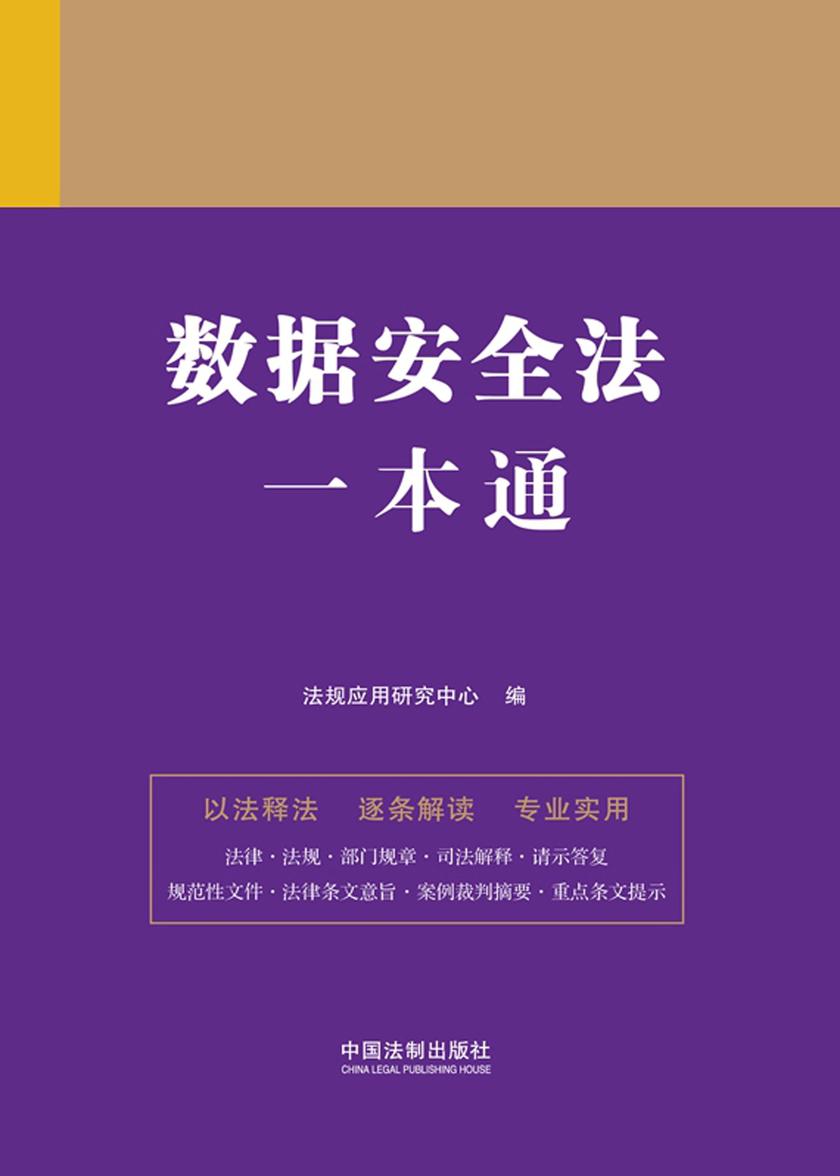 数据安全法一本通(第九版)
