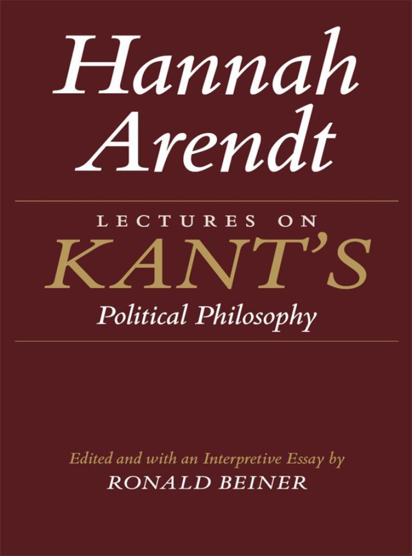 Lectures on Kant's Political Philosophy